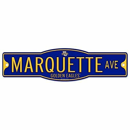 Marquette Golden Eagles 4" x 17" Plastic Street Sign NCAA