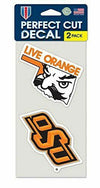 WinCraft NCAA Oklahoma State University 52451012 Perfect Cut Decal (Set of 2), 4