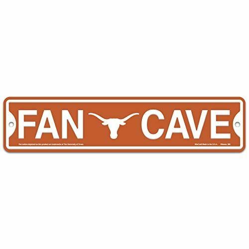 WinCraft Texas Longhorns UT Plastic Fan Cave Sign 4" x 17" Street Sign NCAA