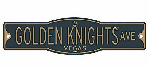 Las Vegas Knights 4" x 17" Plastic Street Sign NHL