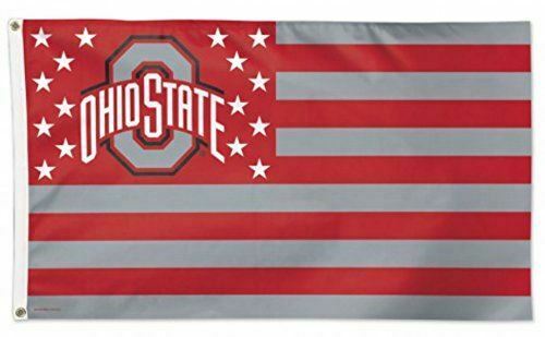 Wincraft Ohio State Buckeyes America Stars & Stripes Deluxe Indoor Outdoor Flag