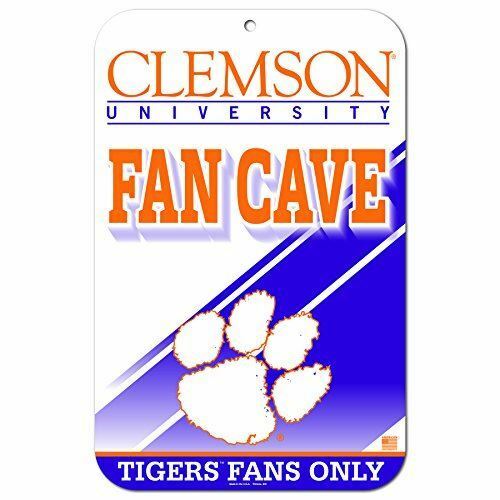 11"x17" Fan Cave Street Sign Clemson University Tigers