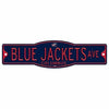 Columbus Blue Jackets 4&quot; x 17&quot; Plastic Street Sign NHL