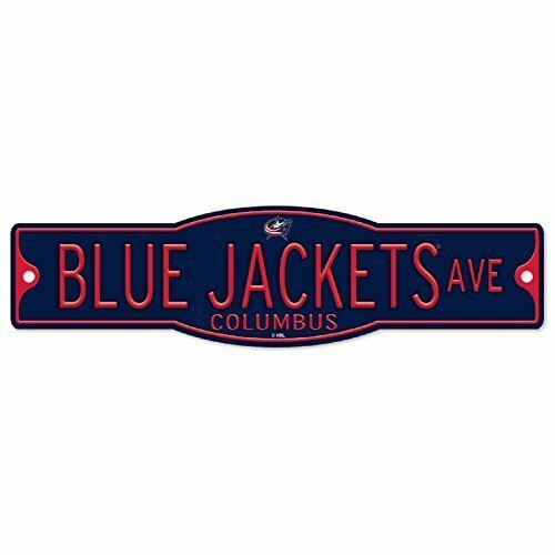 Columbus Blue Jackets 4" x 17" Plastic Street Sign NHL