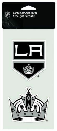NHL Los Angeles Kings 2-Piece Die-Cut Decal, 4" x 8"
