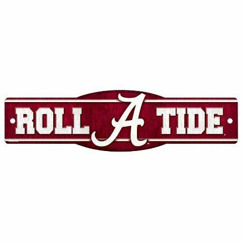 NCAA Alabama Crimson Tide Sign, 4.5 x 17-Inch