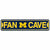 WinCraft Michigan Wolverines Plastic Fan Cave Sign 4" x 17" Street Sign NCAA