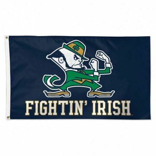 Wincraft Notre Dame Fighting Irish with Leprechaun NCAA 3 x 5 Ft Deluxe Banner F