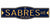 Buffalo Sabres 4" x 17" Plastic Street Sign NHL