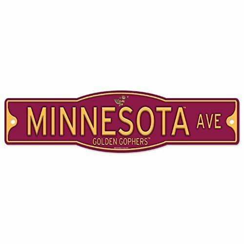 Minnesota Golden Gophers 4" x 17" Plastic Street Sign NCAA