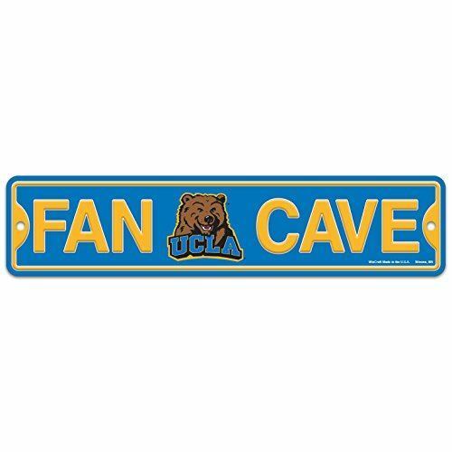 WinCraft UCLA Bruins Plastic Fan Cave Sign 4" x 17" Street Sign NCAA