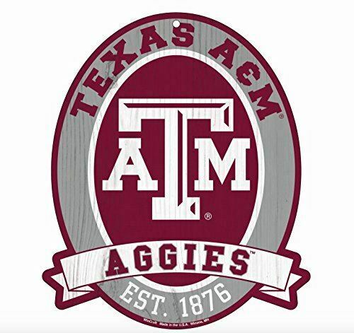 Texas A&M Aggies Wood Street Sign 11"x13" NCAA