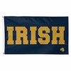 Notre Dame IRISH Flag 3x5 Deluxe Navy Licensed Fighting Irish