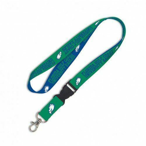 Wincraft NCAA Florida Gulf Coast University Lanyard with Detachable Buckle, 3/4"