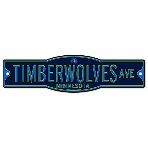 WinCraft Minnesota Timberwolves Basketball Plastic 4 x 17 Street Sign