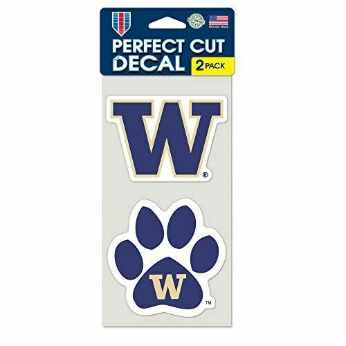 WinCraft NCAA University of Washington Perfect Cut Decal (Set of 2), 4" x 4"