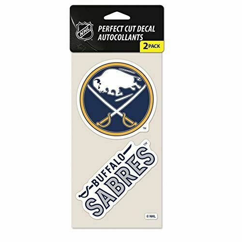WinCraft NHL Buffalo Sabres Perfect Cut Decal (Set of 2), 4" x 4"