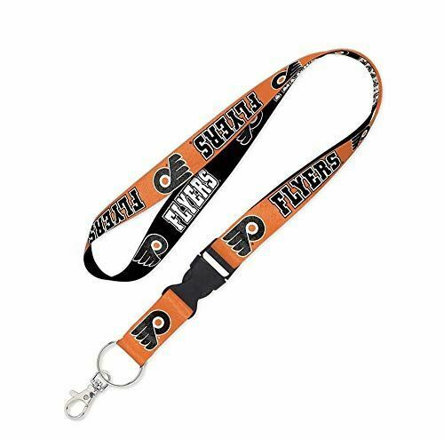 Wincraft NHL Philadelphia Flyers Lanyard with Detachable Buckle, 3/4"