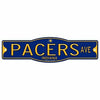 Indiana Pacers 4&quot; x 17&quot; Plastic Street Sign NBA