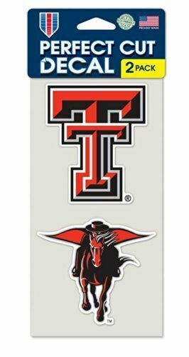 Texas Tech Red Raiders Set of 2 Die Cut Decals