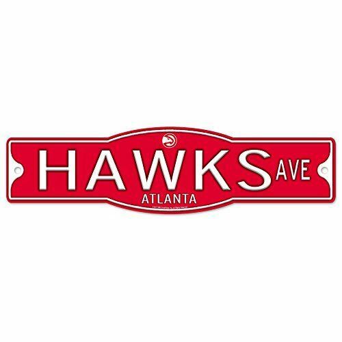 Atlanta Hawks 4" x 17" Plastic Street Sign NBA