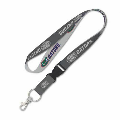 Wincraft Florida Gators Lanyard with Detachable Buckle, 1" - Grey, Blue and Oran