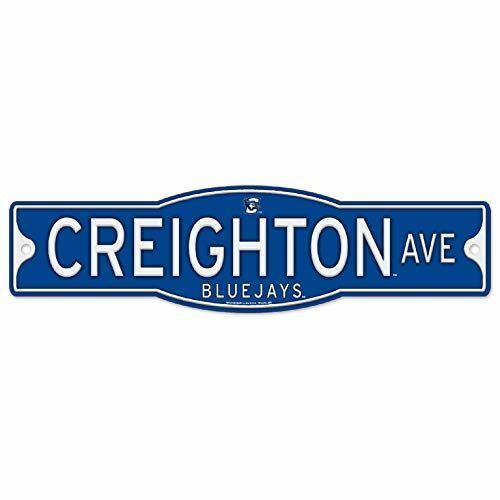 WinCraft Creighton Blue Jays 4" x 17" Plastic Street Sign NCAA