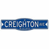 WinCraft Creighton Blue Jays 4&quot; x 17&quot; Plastic Street Sign NCAA