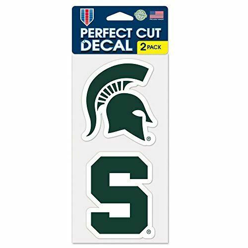 WinCraft NCAA Michigan State University Perfect Cut Decal (Set of 2), 4" x 4"