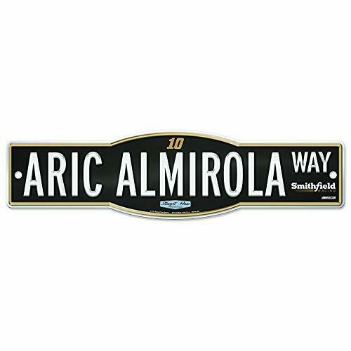 Wincraft Aric Almirola #10 NASCAR 4"x17" Street Sign