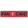 WinCraft Liverpool FC Plastic Fan Cave Sign 4&quot; x 17&quot; Street Sign Never Walk Alon