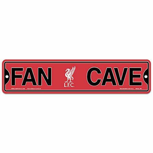 WinCraft Liverpool FC Plastic Fan Cave Sign 4" x 17" Street Sign Never Walk Alon