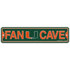 WinCraft University of Miami Hurricanes UM Plastic Fan Cave Sign 4&quot; x 17&quot; Street